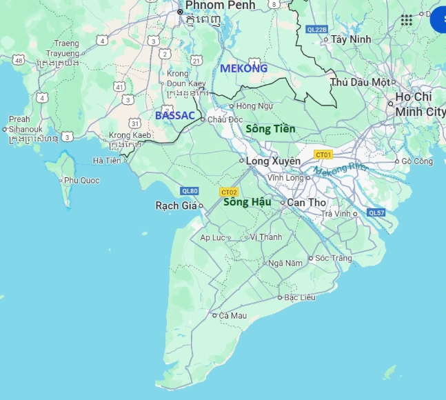 The Bassac River (Sông Hậu) Lifeblood of the Mekong Delta