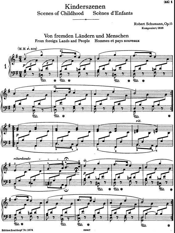 Von fremden Ländern und Menschen by R. Schumann