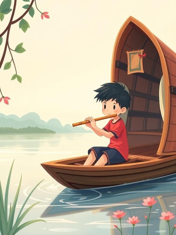 Whispers of the Lotus. The Boatman’s Flute by Juan Inoriza